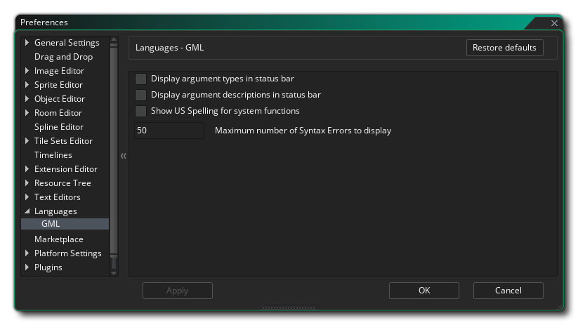 The Language Preferences