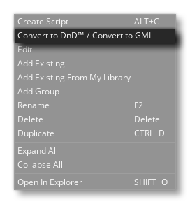 Resource Tree RMB Menu For Scripts