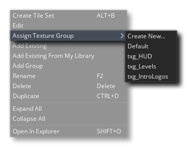 Resource Tree RMB Menu For Tilesets