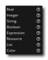 Object Editor Variable Types