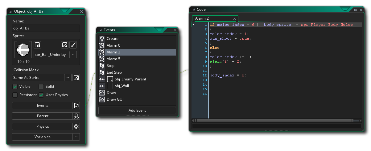 Object Editor Events View