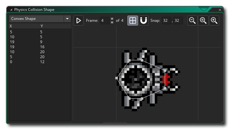 Object Editor Physics Shape Editor