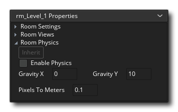 Room Editor Physics