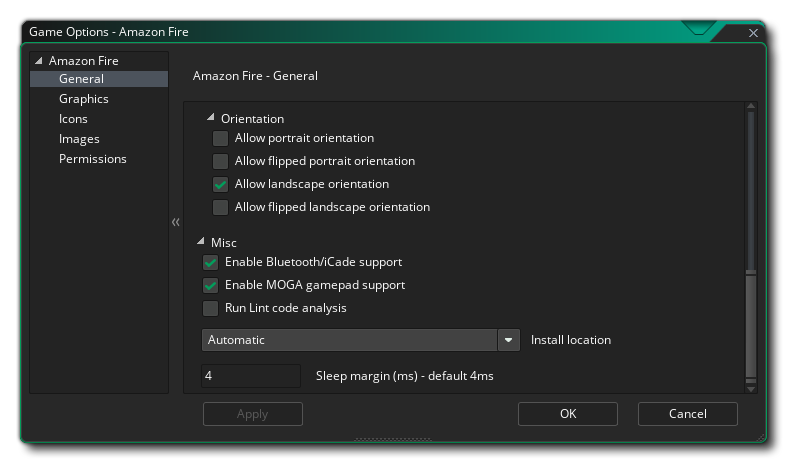 Amazon Fire General Options Part 2