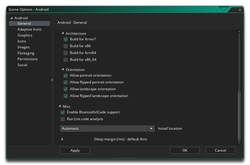 Android General Options Part 2